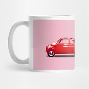 Pink Fiat 500 Mug